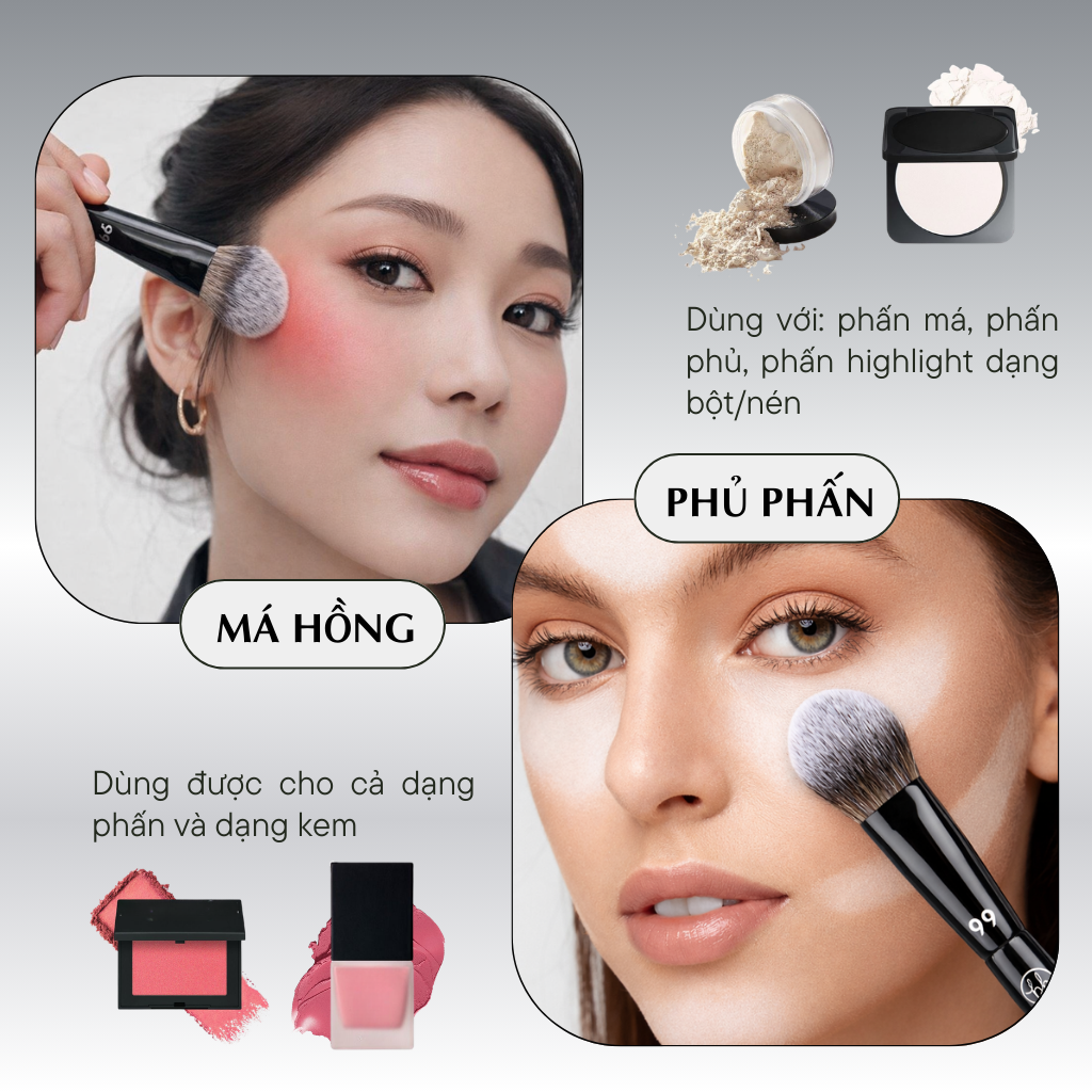 Cọ Má Hồng BH Cosmetics Blush Brush BH99